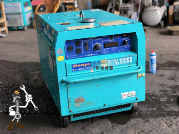 【售出-供參考】日本外匯中古DENYO 電友 DAW-180SS《防音型》柴油引擎電焊發電機
