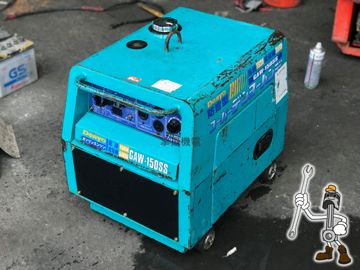 【售出-供參考】DENYO GAW150SS《防音型》汽油引擎電焊發電機 日本外匯二手中古發電機